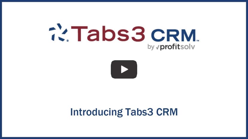 Introducing Tabs3 CRM