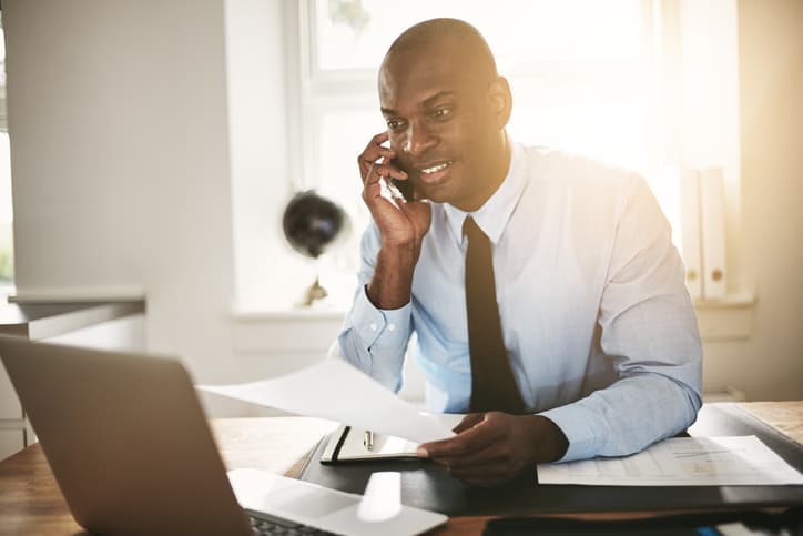 Lawyer working from home