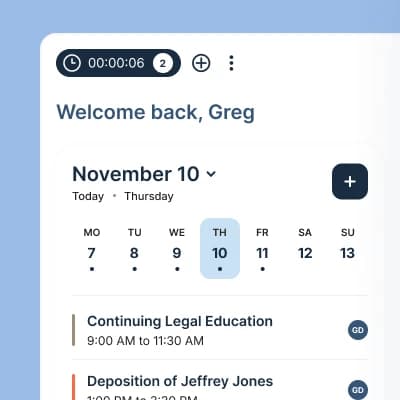 Your day, at a glance.​